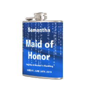 Glitzer Imitate Foil Confetti Look Trauzeugin Flachmann (Links)