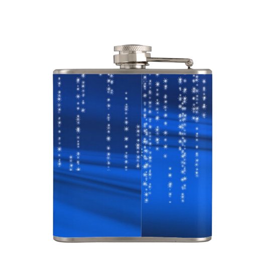 Glitzer Imitate Foil Confetti Look Trauzeugin Flachmann (Rückseite)