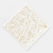 Glitzer Imitate Gold Confetti Hochzeitsempfang Par Serviette (Ecke)