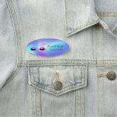 Glitzer Imitats Lashes Ombre Holographic Namensschild (Beispiel)