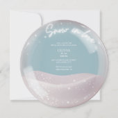 Glitzer in Aquarellfarbe im Brautparty Liebe Einladung (Vorderseite)