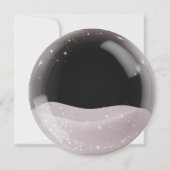 Glitzer in Aquarellfarbe im Brautparty Liebe Einladung (Rückseite)