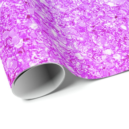 Glitzer in Blau und Rosa Geschenkpapier (Rolleneckpunkt)