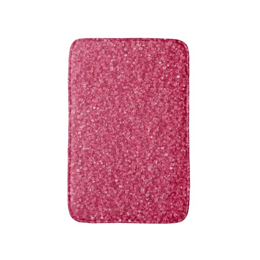 Glitzer in Rot und Weiß Badematte (Vorderseite Vertikal)