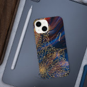 Glitzer Indische Hand gezeichnet Ornamentik Mit Mo iPhone Hülle