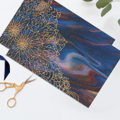 Glitzer Indischer Handgezeichneter Dekoupage Seidenpapier