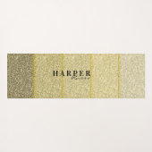 Glitzer Individuelle Name Yoga Mat Yogamatte (Rückseite (Horizontal))
