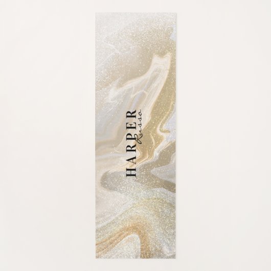 Glitzer Individuelle Name Yoga Mat Yogamatte (Vorderseite)