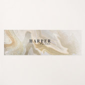 Glitzer Individuelle Name Yoga Mat Yogamatte (Vorderseite (Horizontal))