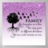 Glitzer-Inspiration-Zitat-Poster Poster (Vorne)