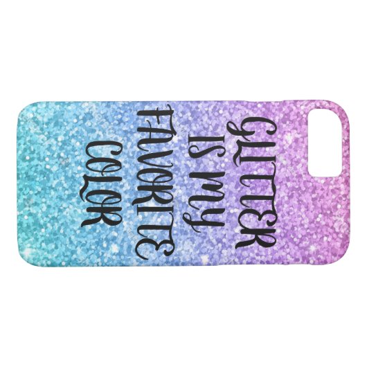 Glitzer ist mein Lieblingsfarbtelefonkasten Case-Mate iPhone Hülle (Rückseite (Horizontal))