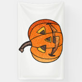 Glitzer Jack O'Lantern Banner (Vertikal)