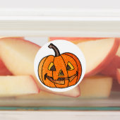 Glitzer Jack O'Lantern Etiketten (Befestigt)