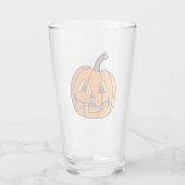 Glitzer Jack O'Lantern Glas (Rückseite)