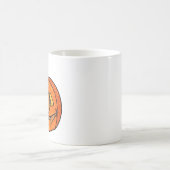 Glitzer Jack O'Lantern Kaffeetasse (Mittel)