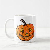 Glitzer Jack O'Lantern Kaffeetasse (Links)
