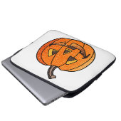 Glitzer Jack O'Lantern Laptopschutzhülle (Vorne Knopf)
