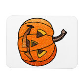 Glitzer Jack O'Lantern Magnet (Horizontal)