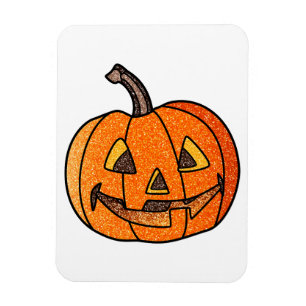 Glitzer Jack O'Lantern Magnet