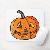 Glitzer Jack O'Lantern Mousepad (Mit Mouse)