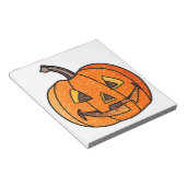 Glitzer Jack O'Lantern Notizblock (angewinkelt)