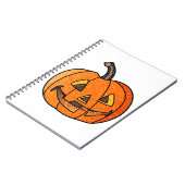 Glitzer Jack O'Lantern Notizblock (Linke Seite)