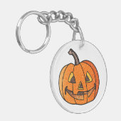 Glitzer Jack O'Lantern Schlüsselanhänger (Vorderseite links)