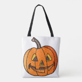 Glitzer Jack O'Lantern Tasche (Rückseite)