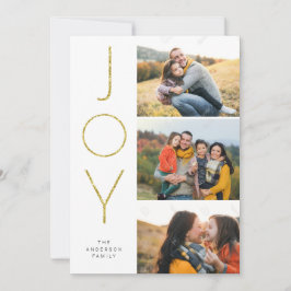 Glitzer JOY 3 Stacks Pix Feiertagskarte