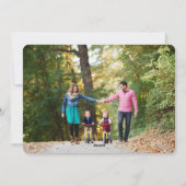 Glitzer JOY Foto Ferienkarte Feiertagskarte (Rückseite)