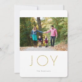 Glitzer JOY Foto Urlaubskarte Feiertagskarte