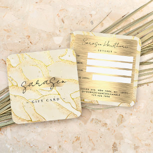 Glitzer-Karte für das Geschenk des Goldenen Fohlen
