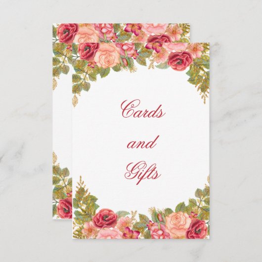 Glitzer-Karten und Geschenkkarten für Aquarellfarb Einladung (Vorne/Hinten)