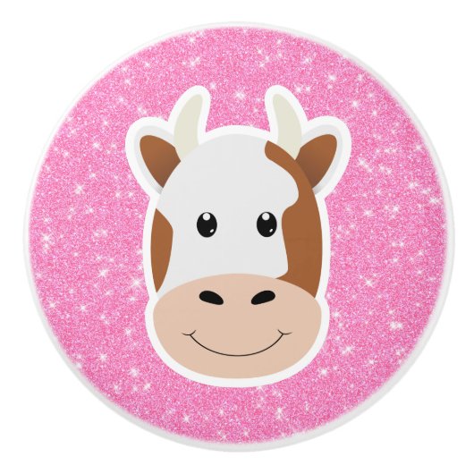 Glitzer Keramikknauf (Vorderseite)