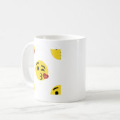 Glitzer kiss emoji kaffeetasse (Vorderseite Links)