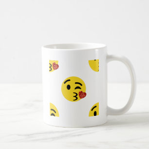 Glitzer kiss emoji kaffeetasse