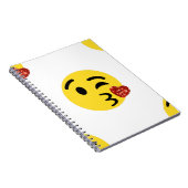Glitzer kiss emoji notizblock (Rechte Seite)