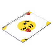 Glitzer kiss emoji notizblock (Linke Seite)