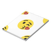 Glitzer kiss emoji notizblock (Rotiert)