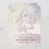 Glitzer Klasse Baby seine Kälte außerhalb von Weih (Vorne/Hinten)