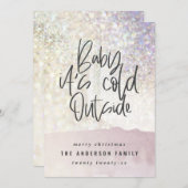 Glitzer Klasse Baby seine Kälte außerhalb von Weih (Vorne/Hinten)