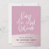 Glitzer Klasse Baby seine kuschelig außerhalb Weih (Vorderseite)