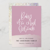 Glitzer Klasse Baby seine kuschelig außerhalb Weih (Vorne/Hinten)