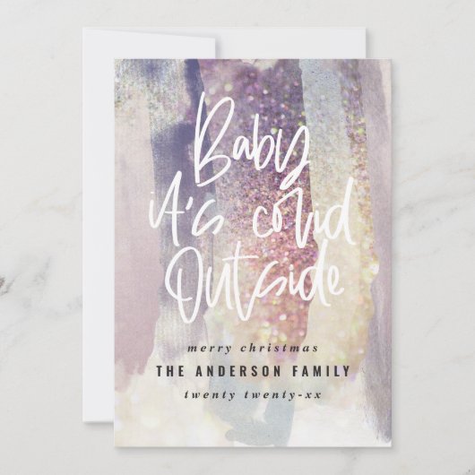 Glitzer Klasse Baby seine kuschelig außerhalb Weih (Vorderseite)