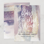 Glitzer Klasse Baby seine kuschelig außerhalb Weih (Vorne/Hinten)