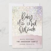 Glitzer Klasse Baby seine kuschelig außerhalb Weih (Vorderseite)