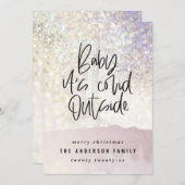 Glitzer Klasse Baby seine kuschelig außerhalb Weih (Vorne/Hinten)