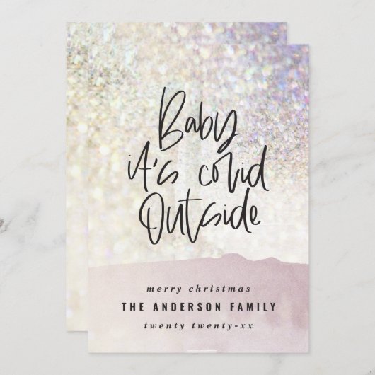 Glitzer Klasse Baby seine kuschelig außerhalb Weih (Vorne/Hinten)