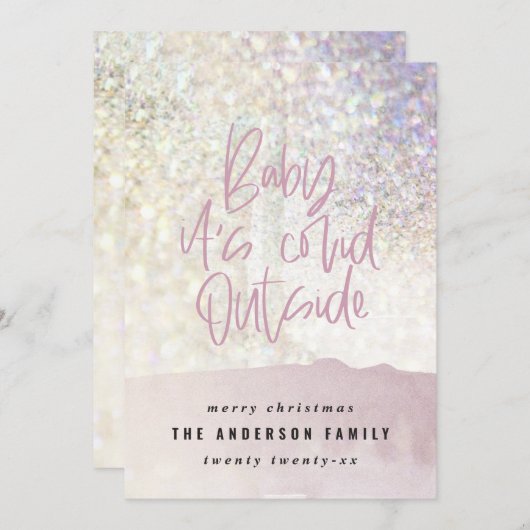 Glitzer Klasse Baby seine kuschelig außerhalb Weih (Vorne/Hinten)