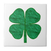 Glitzer Kleeblatt Fliese (Vorderseite)